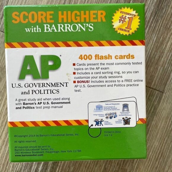 Barons AP US government flash cards - Picture 4 of 5